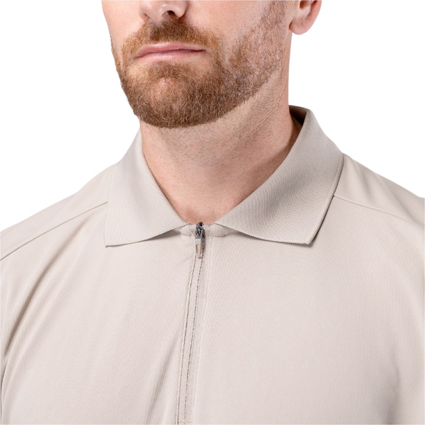 2026 Zhik Mens UVactive Short Sleeve Polo Shirt ATP-0086-M - Stone